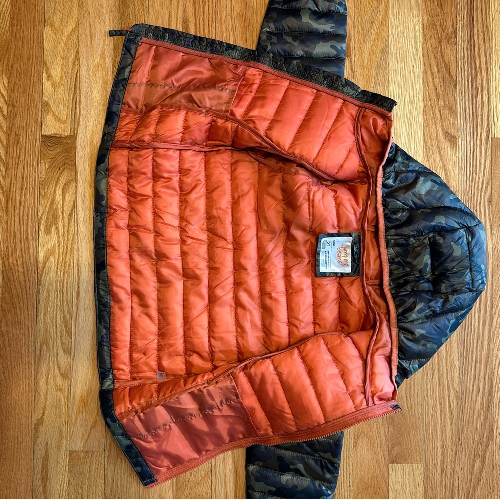 Boys Jumping Beans Camouflage Hooded Puffer Jacket Sz 5T EUC - Picture 8 of 8